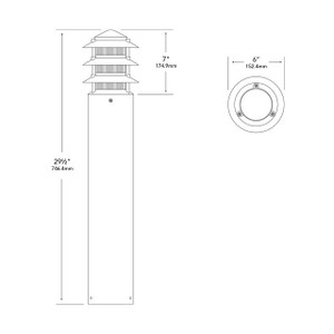 BR-8231 Bollard and Beacon Light by Vista Lighting