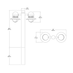 BR-8242 Bollard and Beacon Light by Vista Lighting