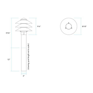 BR-9223 Bollard and Beacon Light by Vista Lighting