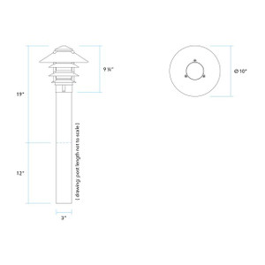 BR-9225 Bollard and Beacon Light by Vista Lighting