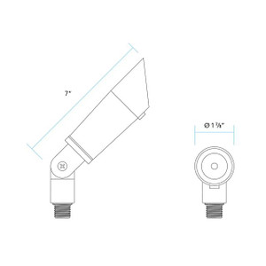 GR-2212 Up and Spot Light by Vista Lighting