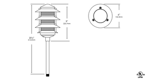 1203 Path and Area Light by Vista Lighting