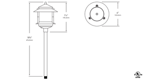 1207 Path and Area Light by Vista Lighting