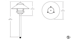 1209 Path and Area Light by Vista Lighting