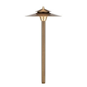 2126-BSO Olde Brass Path and Area Light by Vista Lighting