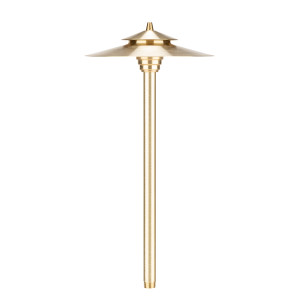 2127-BSN Brass Path and Area Light by Vista Lighting