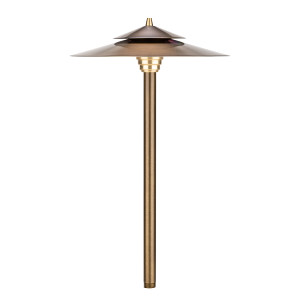 2127-BSO Olde Brass Path and Area Light by Vista Lighting