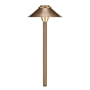 2129-BSO Olde Brass Path and Area Light by Vista Lighting