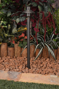 12v CENTAURUS 4 Brass Path Light by Unique Lighting Systems