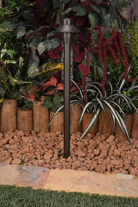 12v LANCER 4 Brass Path Light by Unique Lighting Systems