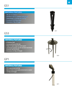 GS1 Ground Stake by Universal Lighting Systems