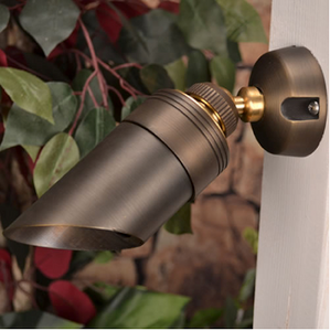 Round Brass Mounting Base by Unique Lighting Systems