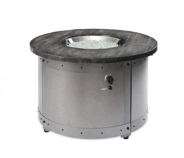 Edison Round Gas Fire Pit Table by The Outdoor GreatRoom Company **FREE SHIPPING**