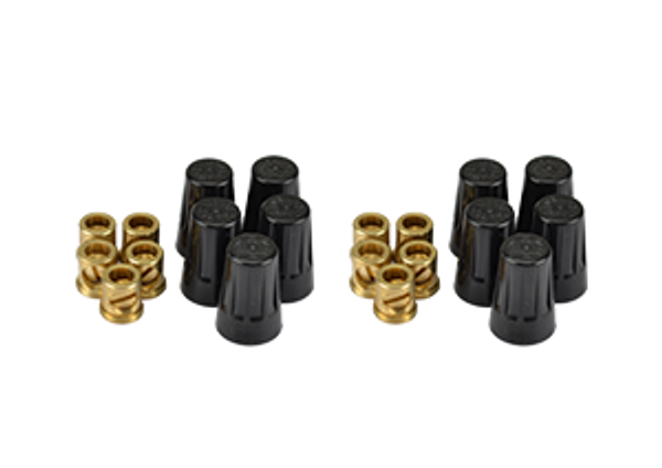 Brass Lug nuts by Unique Lighting Systems (Pack of 100)