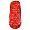 Trux Accessories TRUX Oval Mirror Red Stop, Turn & Tail LED (13 Diodes) - TLED-OBMR