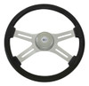 Black Painted 18" 4 Spoke Steering Wheel