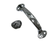 United Pacific Chrome Grab Handle W/ Hardware & 2 Rubber Gasket Kits