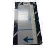 Roadworks Stainless Steel Hinged Permit Panel 5in x 12in