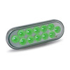 Trux Accessories 6" Oval Dual Revolution Amber/Green LED Light