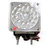 Trux Accessories Clear Amber / Clear Red Turn Signal & Marker Double Face LED Fender Light - Driver Side - Double Post