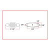 Flatline Red Marker LED Generation 1in Light 32 Diodes (Trux Accessories)