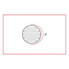 2" Flatline Clear Amber LED Marker Light 9 Diodes (Trux Accessories)