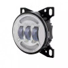 United Pacific 4 1/4" Chrome Round LED Fog Light with LED Position Light Bar for PB 579/587 & KW T660 Series