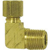 Male Elbow 1/8 Comp X 1/8 Pipe 90 Degree