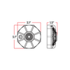 Trux Accessories Dual Color LED Warning Lamp Red and White