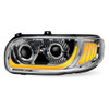 LED Projector Chrome Headlight Assembly - Driver Side