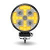 Trux Accessories Round High Powered Combo LED Worklight with Amber Strobe