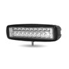 Trux Accessories Universal White Rectangular High Powered LED Work Lamp with Amber Strobe (18 Diodes)