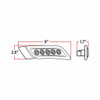 Trux Accessories Peterbilt Fender Marker Light - Passenger Side