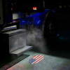 Trux Accessories LED Projector 6-color Interior Door Logo Light with Oval USA Flag Image - Driver