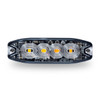 Trux Accessories Amber/White LED Class 1 Low Profile Warning Strobe