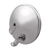 United Pacific 8-1/2" Stainless Steel 320R Convex Mirror - Offset Mounting Stud - Heated