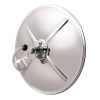 United Pacific 8-1/2" Stainless Steel 320R Convex Mirror - Centered Mounting Stud - Heated