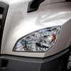 Chrome Cascadia Projector Headlight - Driver