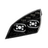 Black Cascadia Projector Headlight - Driver