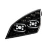 United Pacific Black Cascadia Projector Headlight - Driver