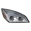 United Pacific Chrome LED Projection Headlight with LED Position Light - Passenger