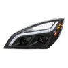 United Pacific Blackout LED Projection Headlight with LED Position Light and Turn Signal