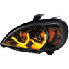 United Pacific Blackout Projection Headlight with Dual Function Light Bar