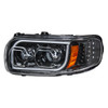 High Power LED Headlight with 16 LED Turn and 57 LED Turn Bar - Driver