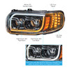 United Pacific High Power LED Headlight with 16 LED Turn and 57 LED Turn Bar - Passenger
