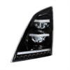 United Pacific Blackout LED Headlight with Sequential LED Signal & Position Light Bars - Driver
