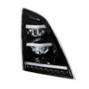 United Pacific Blackout LED Headlight with Sequential LED Signal & Position Light Bars - Passenger
