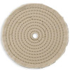 White Cotton Muslin 3/8" Stitching 40 Ply 8"
