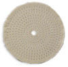 White Cotton Muslin 3/8" Stitching 50 Ply 8"