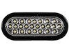 6" Clear Oval Recessed Strobe Light With 24 LED